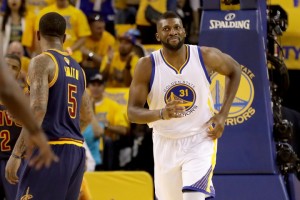 Festus Ezeli with the Golden State Warriors. (Photo: trailblazers.com)