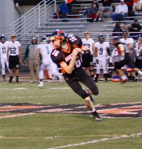 Sophomore Collin Warmouth got his first start at quarterback for the Indians Friday. 