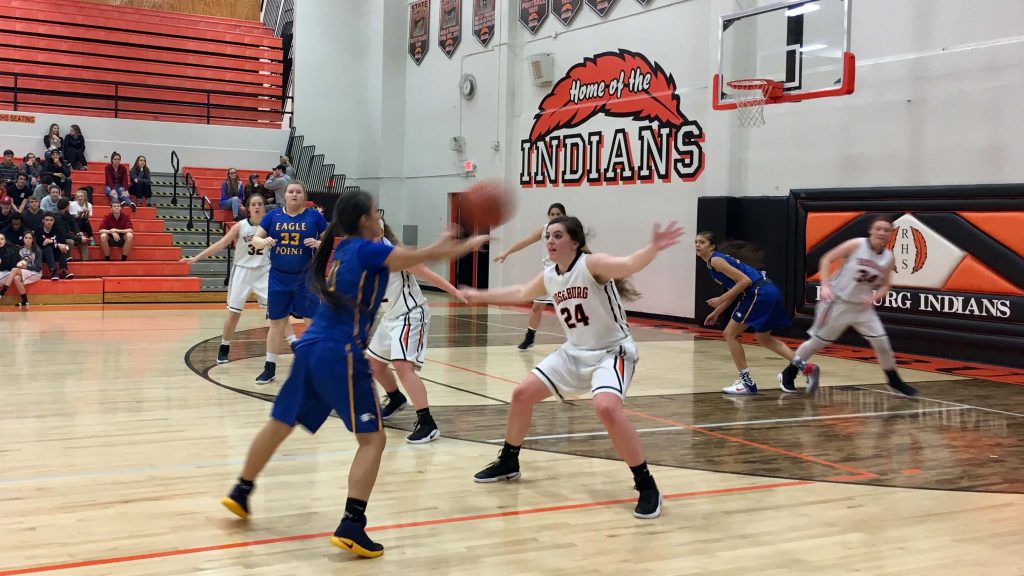 The Roseburg girls played tough defense and scored big to end a 3-game losing streak. 