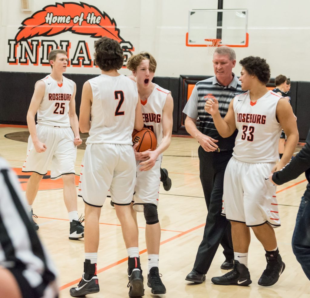 The Roseburg Indians snapped a 5-game losing streak and earned a sweep with a 62-56 win against South Medford Tuesday. (Photo: Aaron Yost)